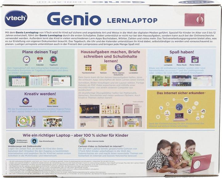 Image du produit VTech Laptop d'apprentissage Genio rose (Allemand)