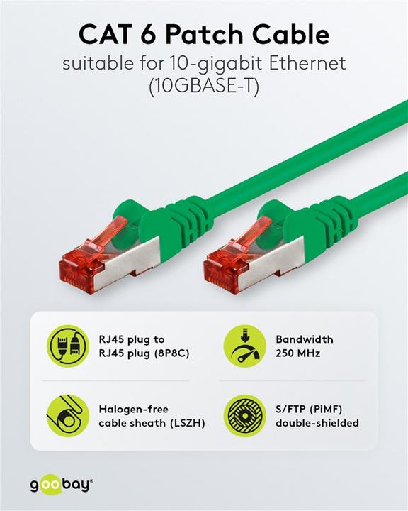 Produktbild Goobay Netzwerkkabel (S/STP, CAT6, 3 m)