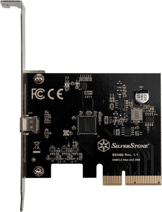 Actual product image Silverstone SST-ECU06, USB-C 3.2 Gen 2x2 interface card - PCIe