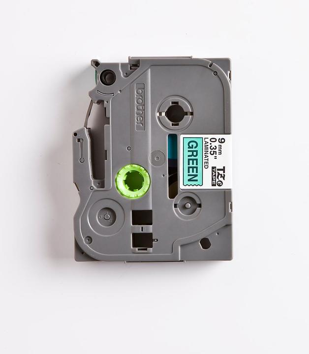 Actual product image Brother Tze-721 (0.90 cm, Green, Black)