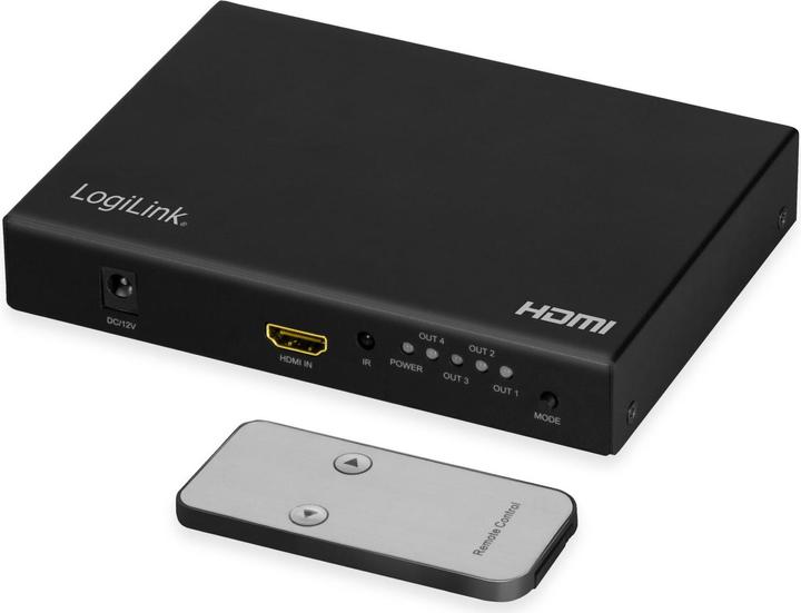 Produktbild LogiLink HDMI-Videowand-Prozessor, 2x2-Port, 4K/60 Hz, HDR, RC