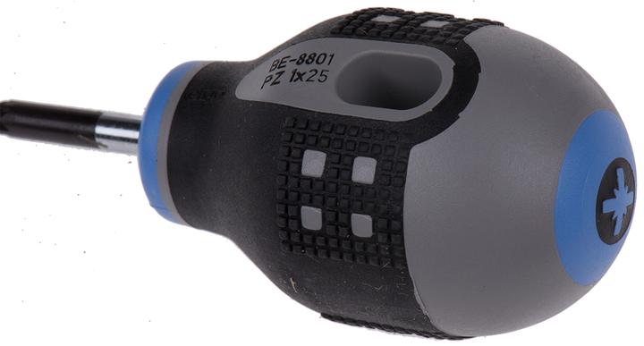 Immagine prodotto Bahco Cacciavite ERGO Pozidriv con manico corto in gomma, PZ1 x 25 mm (Cacciavite a croce PZ)