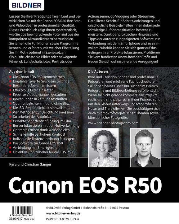 Actual product image Canon EOS R50 (German, Kyra Singer, Christian Singer, 2023)