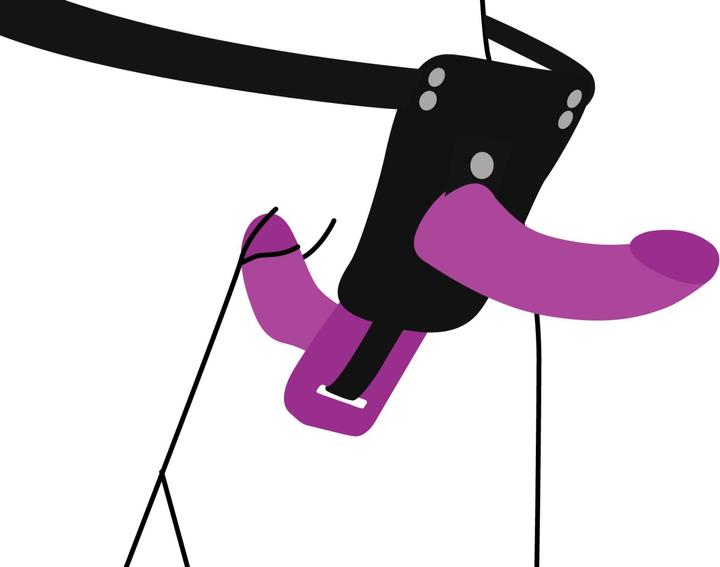 Actual product image XR Brands SU Double Take - Penetration - Strap-On Harness