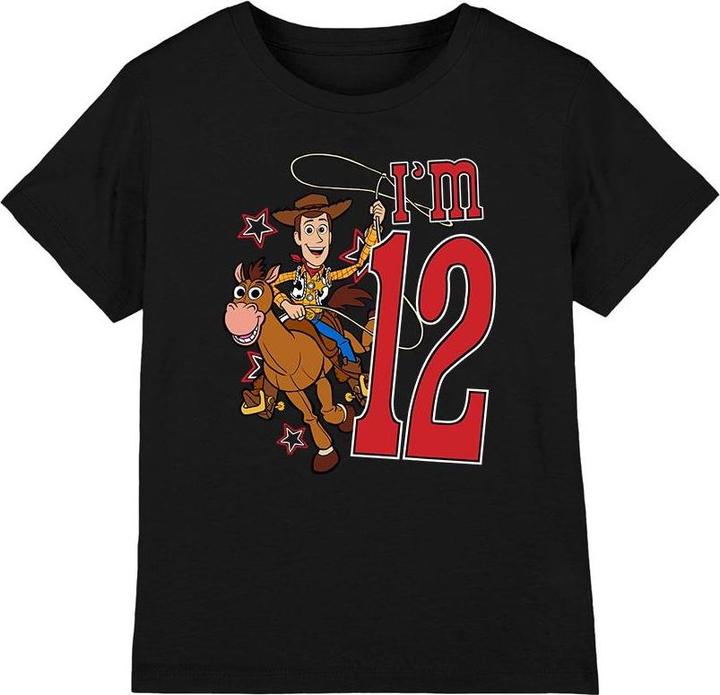 Immagine prodotto Toy Story I'm 12 Maglietta Compleanno Legno Bambini (104)