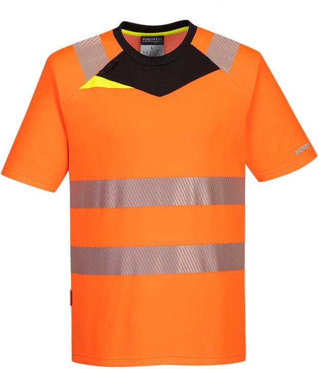 Actual product image Portwest Mens DX4 Hi-Vis Safety T-Shirt (5XL)