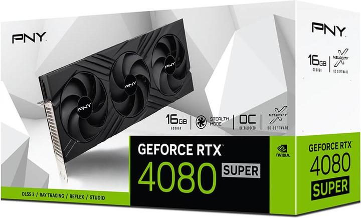 Produktbild PNY GeForce RTX 4080 SUPER 16GB VERT OC (16 GB)