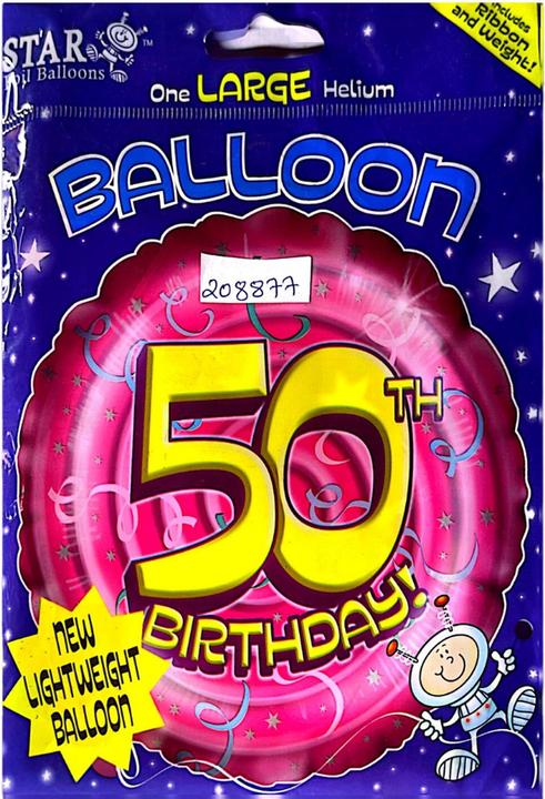 Immagine prodotto Star 50esimo Compleanno Palloncino di Stagnola