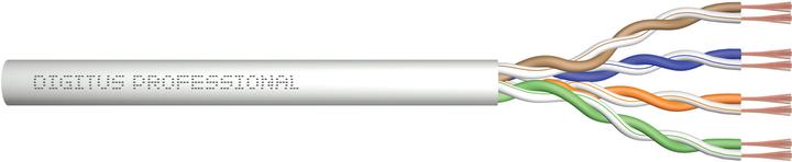 Productafbeelding Digitus CAT 6A U-UTP Raw Patch Cable Lang 100 m Box AWG 26/7 LSZH Simplex Kleur Grijs (U/UTP, CAT6a, 100 m)