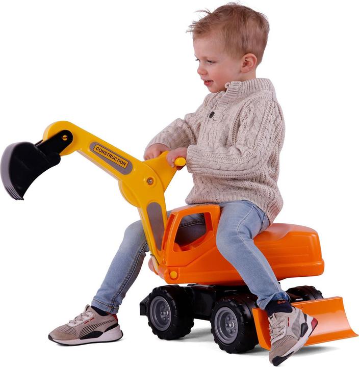 Immagine prodotto Polesie Cavallino Mega carrello escavatore arancione, 79 cm