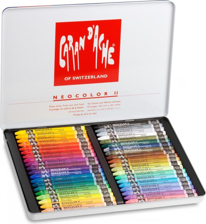 Immagine prodotto Caran d'Ache Neocolor II Aquarelle Metallschachtel (Multicolore, 40 x)
