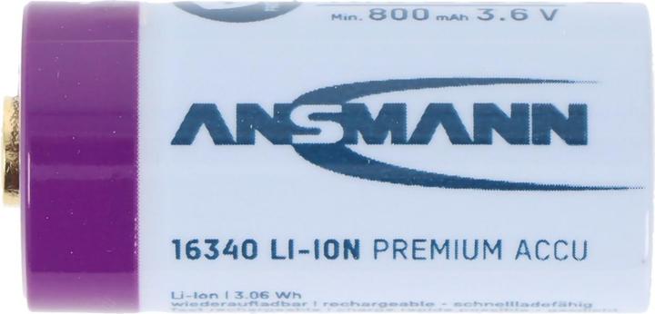 Image du produit Ansmann Batterie 16340 850mAh 1 pc. (1 pcs, C, 850 mAh)