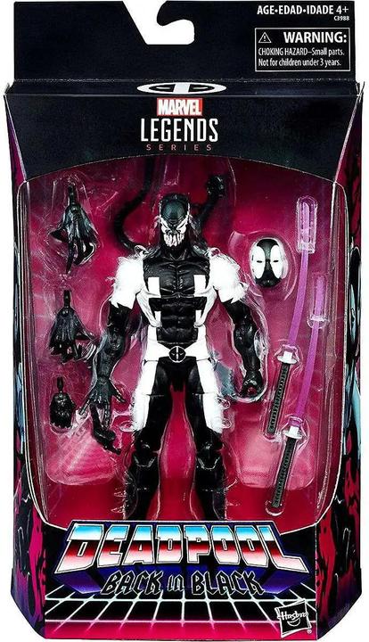 Actual product image Hasbro Marvel Legends Deadpool Exclusive Action Figure (Back in Black)