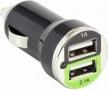 Actual product image Sbox CC-221B Dual USB Car Charger CC-221B blackberry black