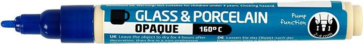 Image du produit Creativ Company Stylo de peinture pour verre/porcelaine (Bleu foncé, 4 mm, 1 x)