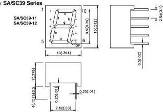Produktbild Velleman 10mm Single-Digit Display Common Anode Super Red (Display)