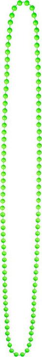 Image du produit Boland 4 Colliers Candy multicolores : accessoires disco des années 80 (100% ABS)
