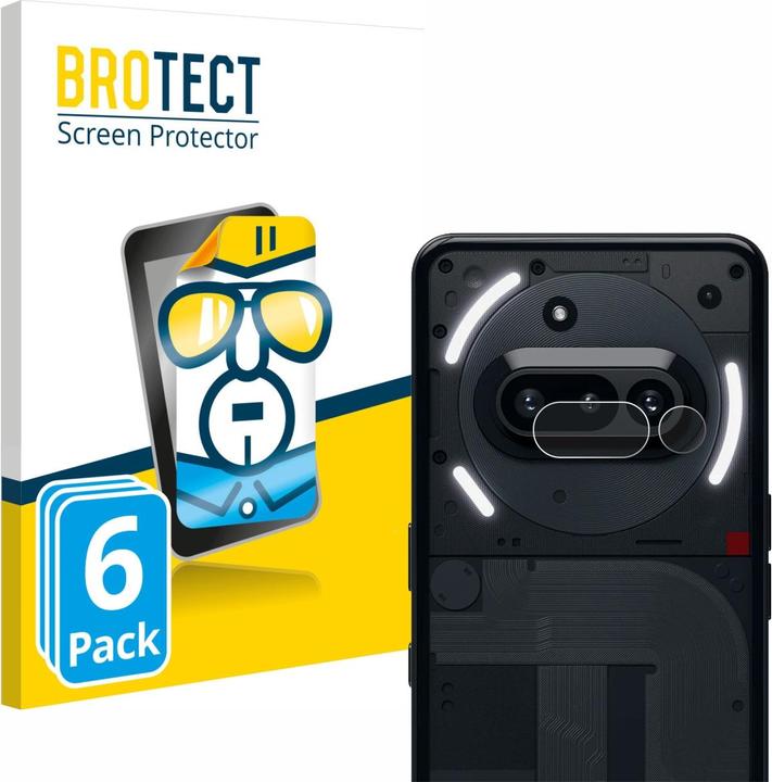 Immagine prodotto BROTECT Pellicola Trasparente (6 Pezzo/i, Niente Telefono (3a) Pro)
