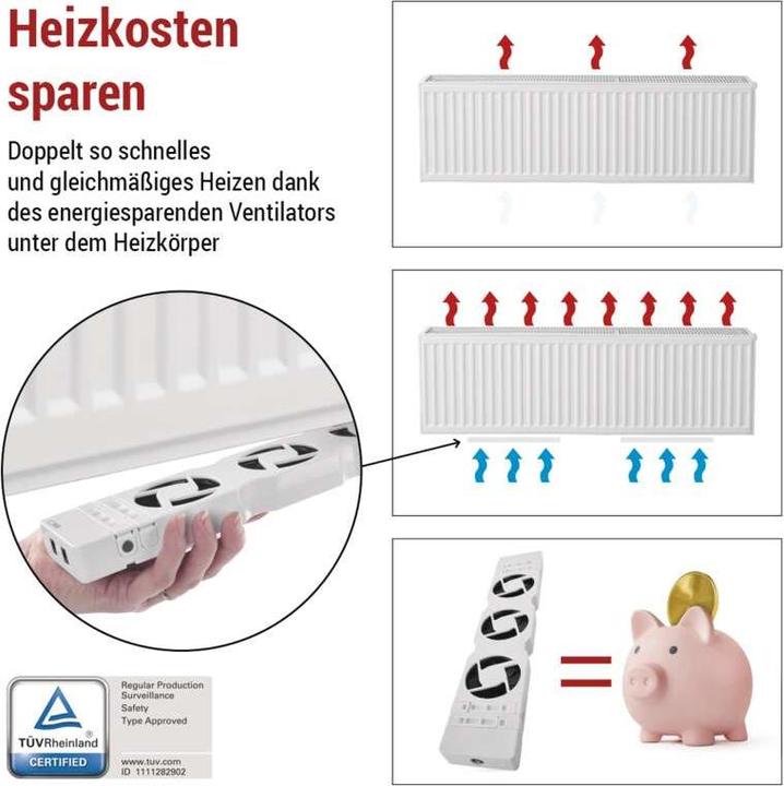 Produktbild Emos Heizkörperventilator MONO, weiss