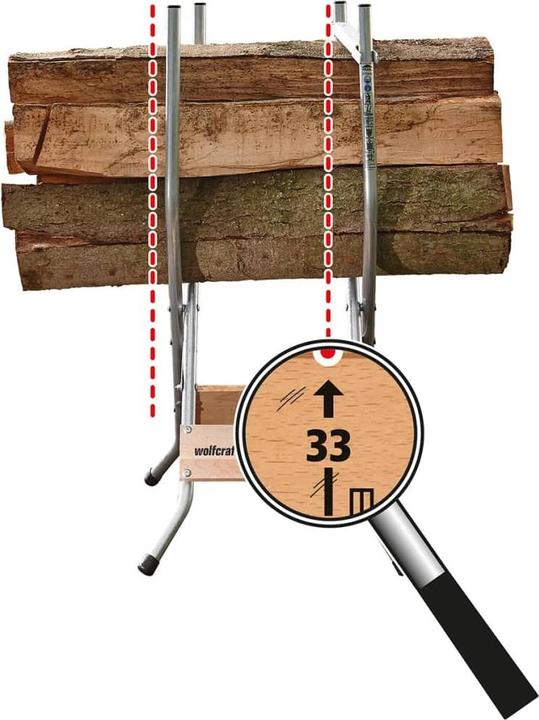 Actual product image wolfcraft wolfcraft 1 SB 60 - Sägebock 540x1000x600mm (54 cm, 60 cm)
