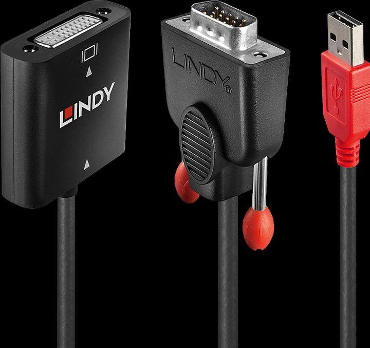 Immagine prodotto Lindy Adattatore video VGA-DVI (0.20 m, DVI)