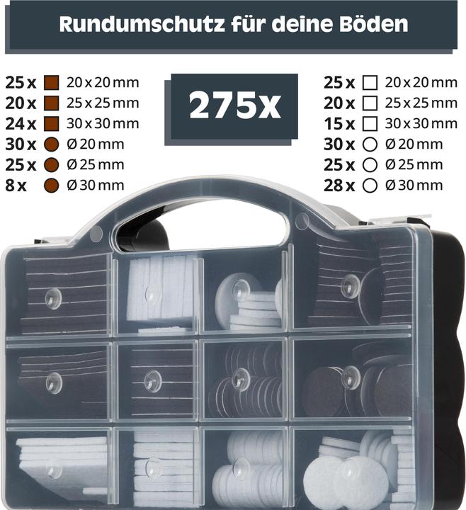 Actual product image Helpmate Filzgleiter Box (Felt gliders, 275 Piece)