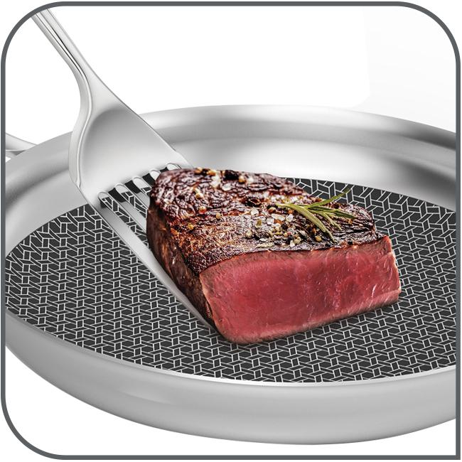 Productafbeelding Tefal Koekenpan Eternal Mesh 24 cm (24 cm, Koekenpan, Roestvrij staal)