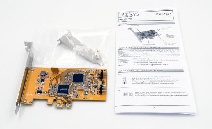 Image du produit Exsys EX-11057, carte PCI Express USB 2.0