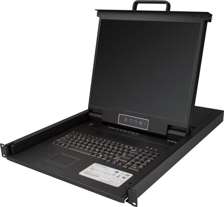 Actual product image Digitus Modular console with 17 TFT48.3cm 8Port KVM Touch 8 x HDMI, HD resolution, GE keyboard