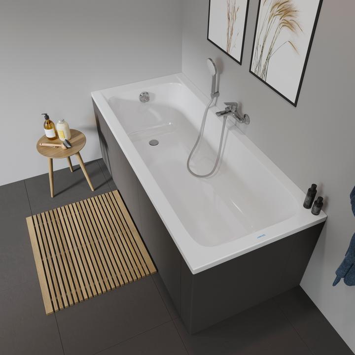 Immagine prodotto Duravit Vasca rettangolare D-Code 75 x 170 cm bianca liscia 7000970000000 (120 l, 170 cm, 75 cm)