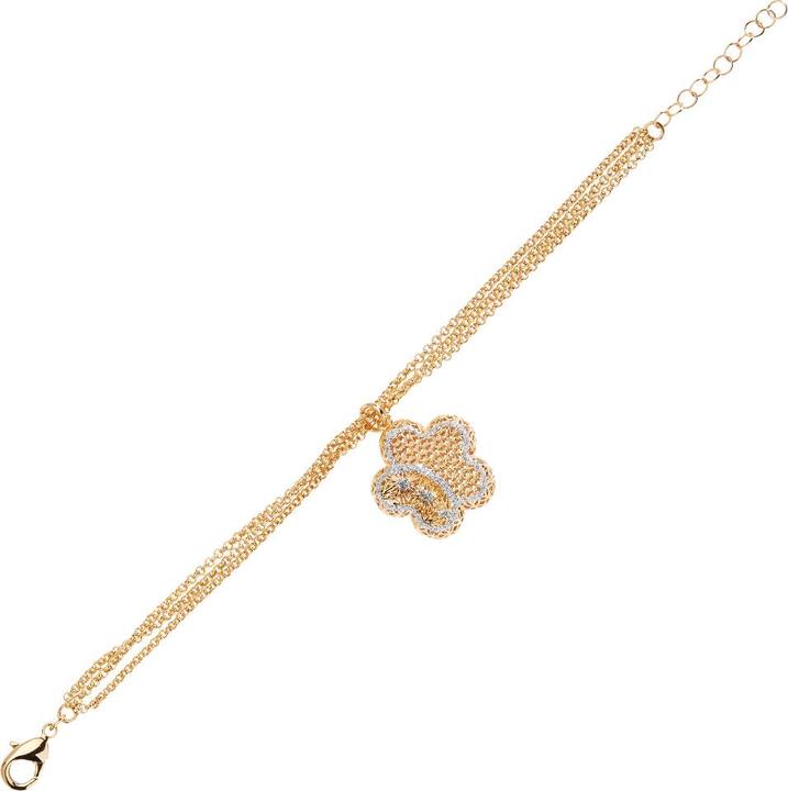 Produktbild Ottaviani Golden bronze bracelet with silver glitter