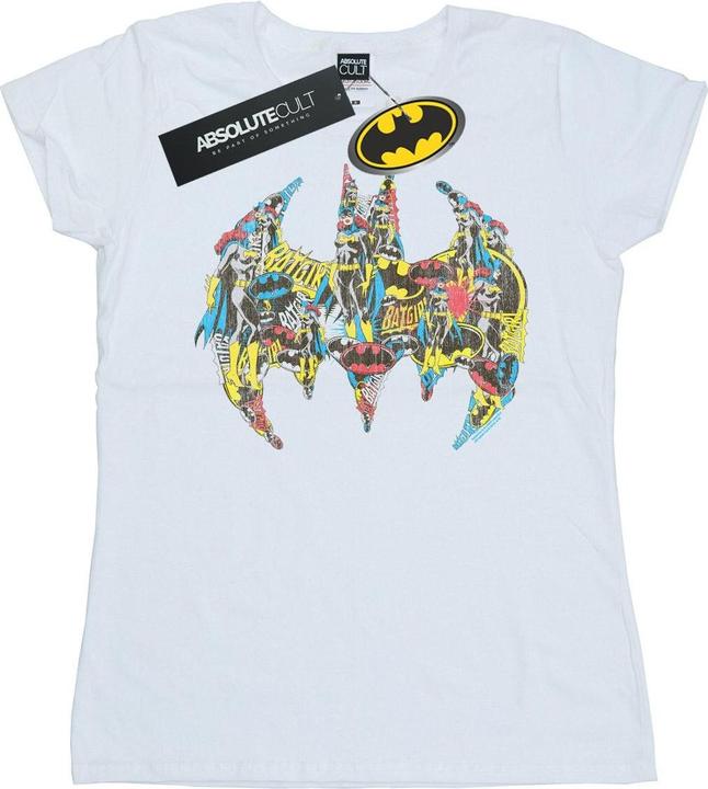 Batman Batgirl Logo Collage BaumwollTShirt