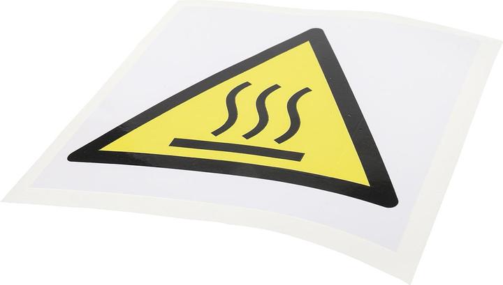 Produktbild Rs Pro Gefahren-Warnschild Vinyl Etikett selbstklebend, Gefahr durch heisse Oberflächen Beschriftung