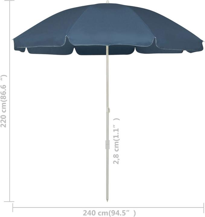 VidaXL Sonnenschirm (2.40 m)