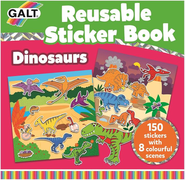 Produktbild Tinka Magic Galt - Reusable Sticker Book - Dinosaurs (55-1005101)