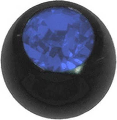 Image du produit Bijouteria Piercing (Cristal Premium, Acier chirurgical 316L, Revêtement PVD (noir))