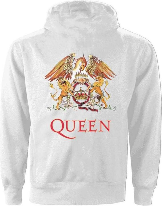 Immagine prodotto Queen Felpa classica con cappuccio e zip a tutta lunghezza (M)