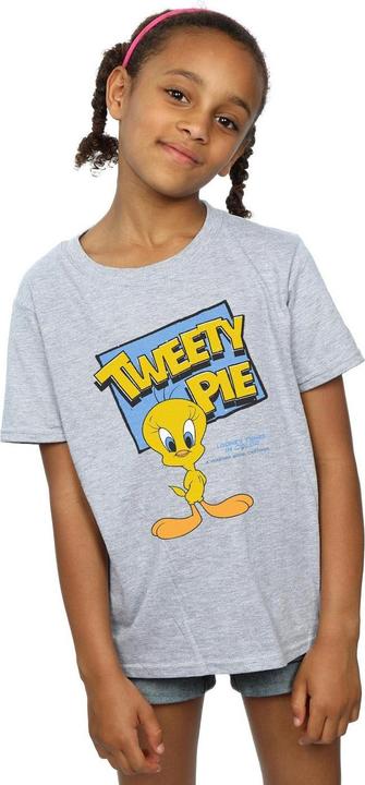 Actual product image Looney Tunes Girls Tweety Pie Cotton T-Shirt (152, 158)