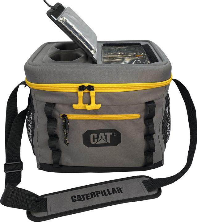 Produktbild Cat 24 Dosen Kühltasche mit Getränkehalter, Schnell-Luke (22.50 l)