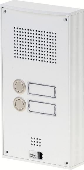Telecom Behnke Series 5 surface-mounted set with two call buttons (white).