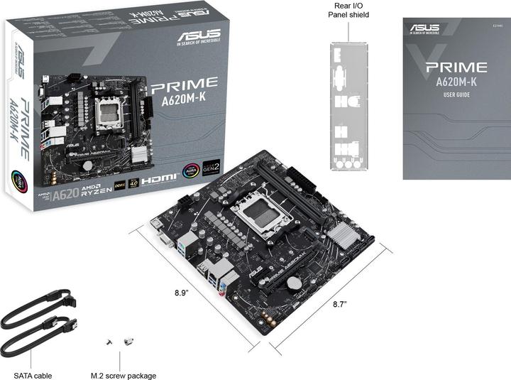 Produktbild ASUS PRIME A620M-K (AM5, AMD A620, mATX)
