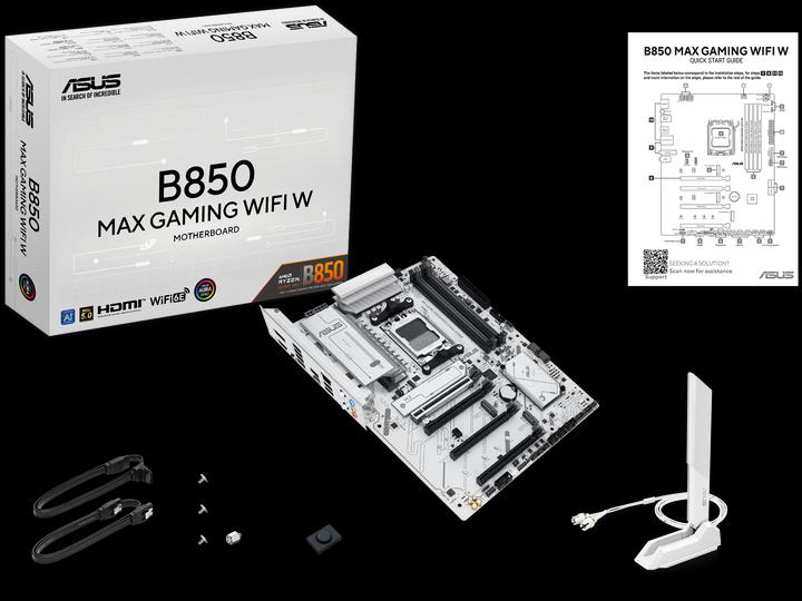 Actual product image ASUS MB B850 MAX GAMING WIFI W (AM5, AMD B850, ATX)