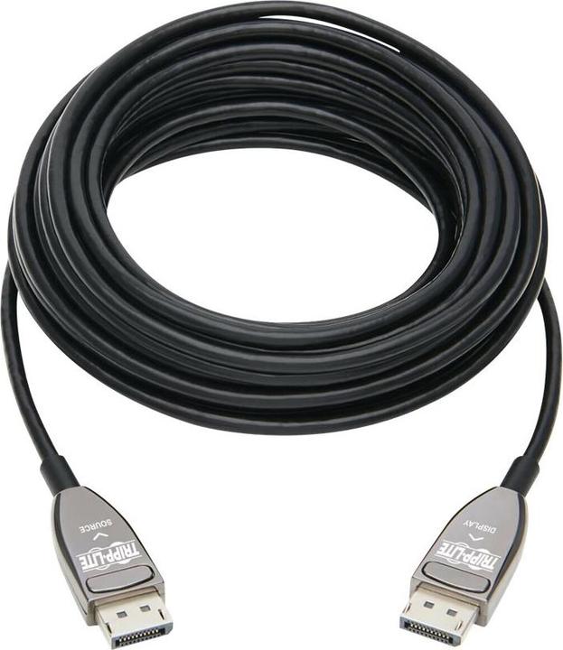 Image du produit Eaton Câble optique actif DisplayPort AOC 8K 60 Hz M/M CL3 Rated Latching Connectors Blac (20 m, DisplayPort)