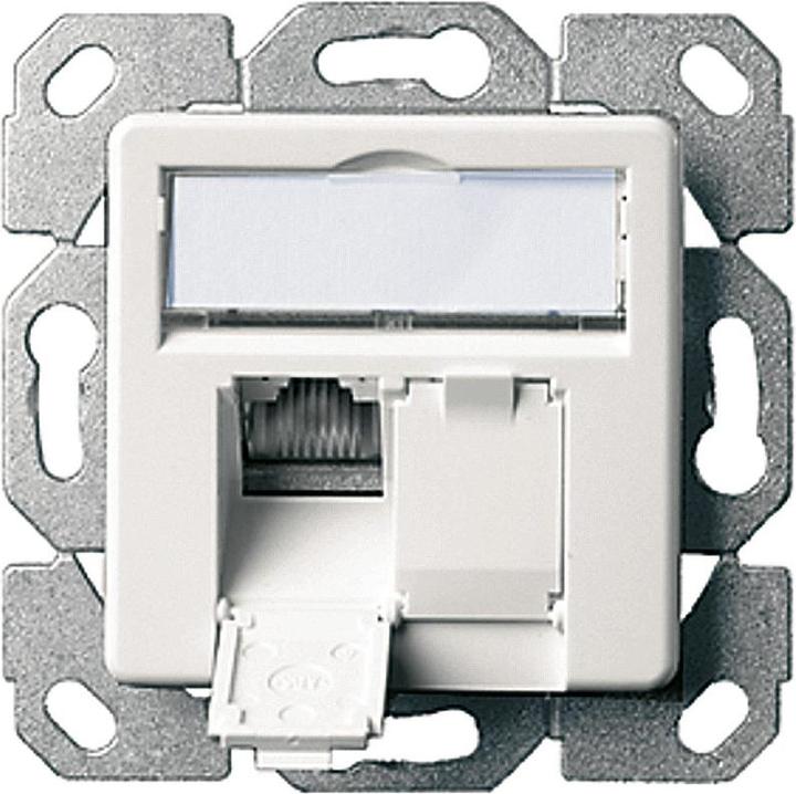 Actual product image Telegärtner Junction box AMJ45 8/8 K Up/50 Cat.6A pearl white RAL 1013, 2xRJ45