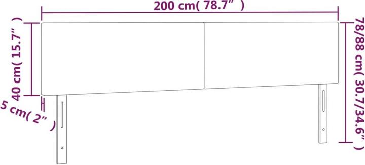 Image du produit VidaXL Lauriane (200 x 5 x 88 cm)