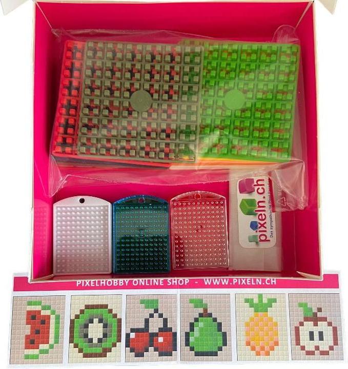 Immagine prodotto Pixelhobby Set regalo portachiavi 6 pezzi - frutta