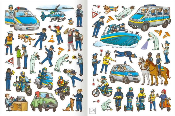 Produktbild Mein Polizei- und Feuerwehr-Stickerheft