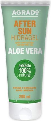 Produktbild Agrado Hydragel Lotion AfterSun Aloe Vera 100% Natural Moisturizing Cream for After Sun 200ml - (Lotion, 200 ml)