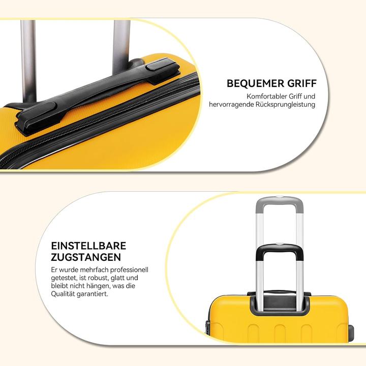 Produktbild Beibye 3-teiliges Hartschalenkoffer-Set (110 l, Handgepäck (bis 50l), M (50 - 90l), L (90 - 115l))