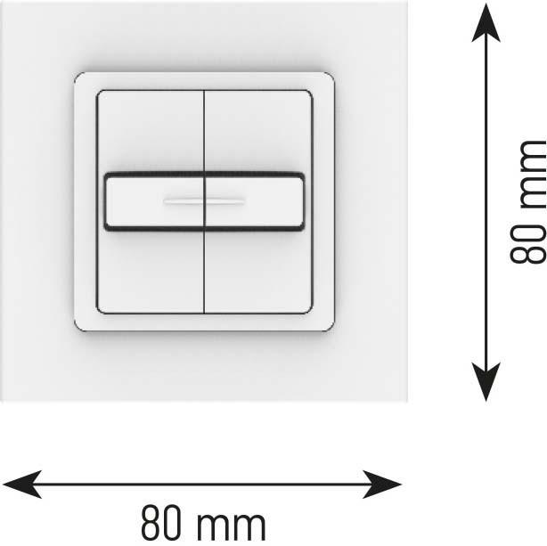 Actual product image somfy 1800537 Double push-button f.2 drives